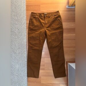 REI trail smith canvas work pants (double front) Size 14, tan/brown